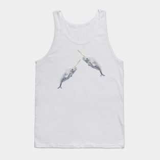 Baby Watercolor Narwhal Tank Top